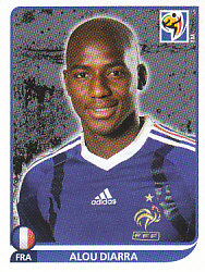 Alou Diarra France samolepka Panini World Cup 2010 #97